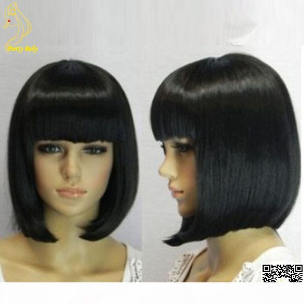 short bob lace front wigs human hair brazilian full lace human hair wigs with bangs straight lace wig for black women, Black;brown
short bob lace front wigs human hair brazilian full lace human hair wigs with bangs straight lace wig for black women, Black;brown