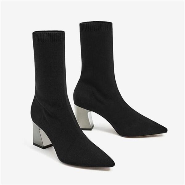 fashion women boots high heels black snow boots square heels winter shoes women pointed toe ladies sock plus size
fashion women boots high heels black snow boots square heels winter shoes women pointed toe ladies sock plus size