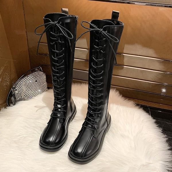 retro boot british style knee-high women boots new style round toe with chunky heels long boot zapatos de mujer1, Black
retro boot british style knee-high women boots new style round toe with chunky heels long boot zapatos de mujer1, Black