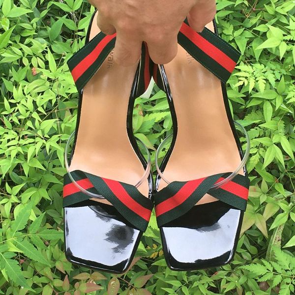 2021 new arrival brand women sandals summer high heels ribbon square toe slip on woman party shoes sandalias mujer plus size 46, Black
2021 new arrival brand women sandals summer high heels ribbon square toe slip on woman party shoes sandalias mujer plus size 46, Black
