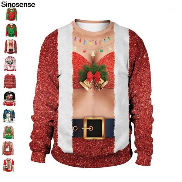 ugly christmas sweater 3d funny print crew neck sweatshirt for xmas holiday party pullover autumn winter christmas jumper1, White;black
ugly christmas sweater 3d funny print crew neck sweatshirt for xmas holiday party pullover autumn winter christmas jumper1, White;black
