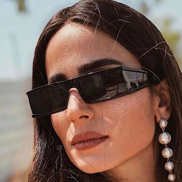 sunglasses feishini 2021 fashion rectangle small women brand mirror silver black clear lens one piece punk men gafas shades uv, White;black
sunglasses feishini 2021 fashion rectangle small women brand mirror silver black clear lens one piece punk men gafas shades uv, White;black