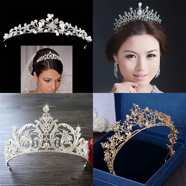 pearl wedding tiara hairband rhinestone crystal princess crown headband king hair jewelry bridal tiara gold head piece, Golden;silver
pearl wedding tiara hairband rhinestone crystal princess crown headband king hair jewelry bridal tiara gold head piece, Golden;silver