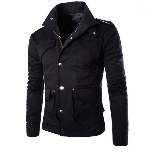 men autumn bomber jacket long sleeve multi pockets jacket casual sportwear coat zipper coat hoodies plus size y1441, Black;brown
men autumn bomber jacket long sleeve multi pockets jacket casual sportwear coat zipper coat hoodies plus size y1441, Black;brown