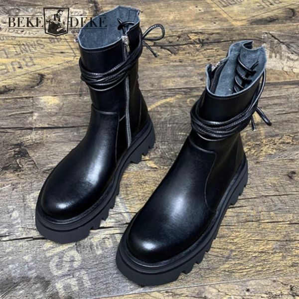 boots women ankle 2021 autumn fashion genuine leather bandage thick bottom high shoes female platform black motorcycle
boots women ankle 2021 autumn fashion genuine leather bandage thick bottom high shoes female platform black motorcycle