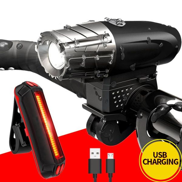 bicycle bike light usb led rechargeable waterproof set mountain bike front and rear headlight riding accessories
bicycle bike light usb led rechargeable waterproof set mountain bike front and rear headlight riding accessories