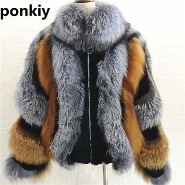 silver fox fur coat full sleeve women short red fox fur jacket with hood real natural fur female winter coat 201112, Black
silver fox fur coat full sleeve women short red fox fur jacket with hood real natural fur female winter coat 201112, Black