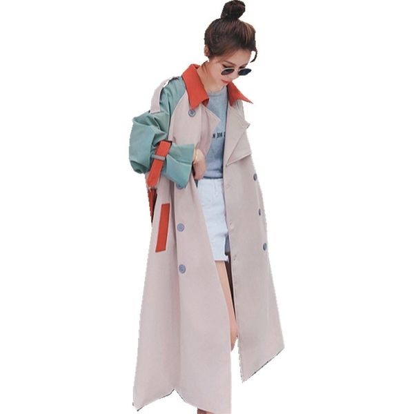fashion women's trench coat mid-length british style coat women autumn new stitching contrast color women's windbreaker 201111, Tan;black
fashion women's trench coat mid-length british style coat women autumn new stitching contrast color women's windbreaker 201111, Tan;black