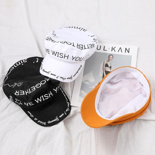 new fashion embroidered letters women beret hat canvas vintage streetwear spring autumn beanie cap for outdoor travel, Blue;gray
new fashion embroidered letters women beret hat canvas vintage streetwear spring autumn beanie cap for outdoor travel, Blue;gray