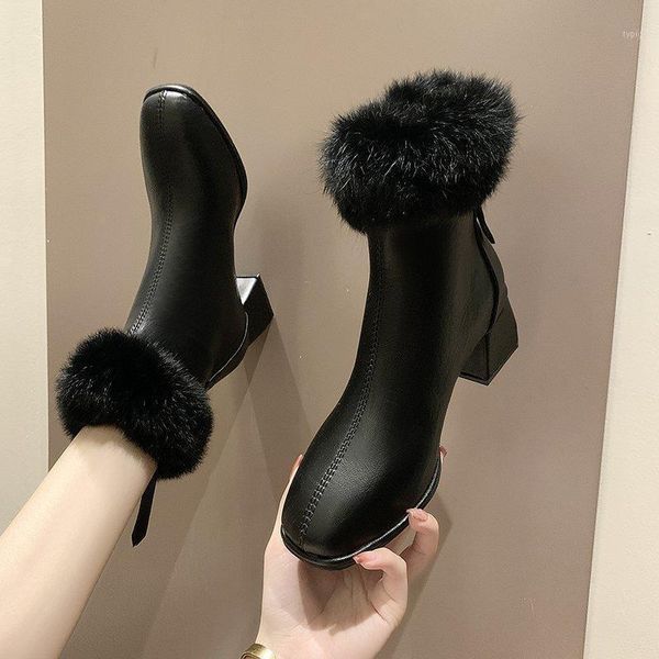 boots lucyever soft faux fur pu leather ankle for women fashion square toe thick heels shoes woman waterproof short ladies1, Black
boots lucyever soft faux fur pu leather ankle for women fashion square toe thick heels shoes woman waterproof short ladies1, Black