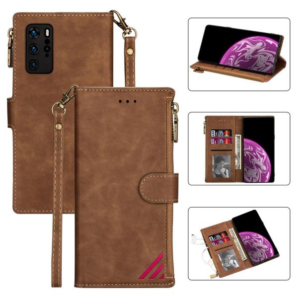 for huawei p40 pro zipper multi-card slots horizontal flip pu leather case with holder card slots wallet lanyard p frame
for huawei p40 pro zipper multi-card slots horizontal flip pu leather case with holder card slots wallet lanyard p frame