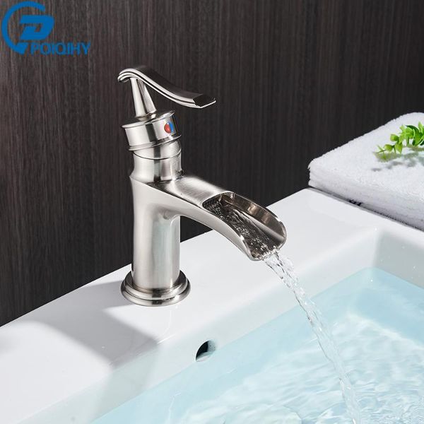 poiqihy brushed nickel basin faucet deck mounted bathroom vessel sink tap waterfall cold mixer faucet chrome single handle
poiqihy brushed nickel basin faucet deck mounted bathroom vessel sink tap waterfall cold mixer faucet chrome single handle