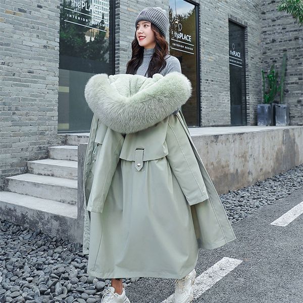 fashion warm cotton liner parker parka new casual winter jacket women long hooded parka fur collar coat female 201217, Black
fashion warm cotton liner parker parka new casual winter jacket women long hooded parka fur collar coat female 201217, Black