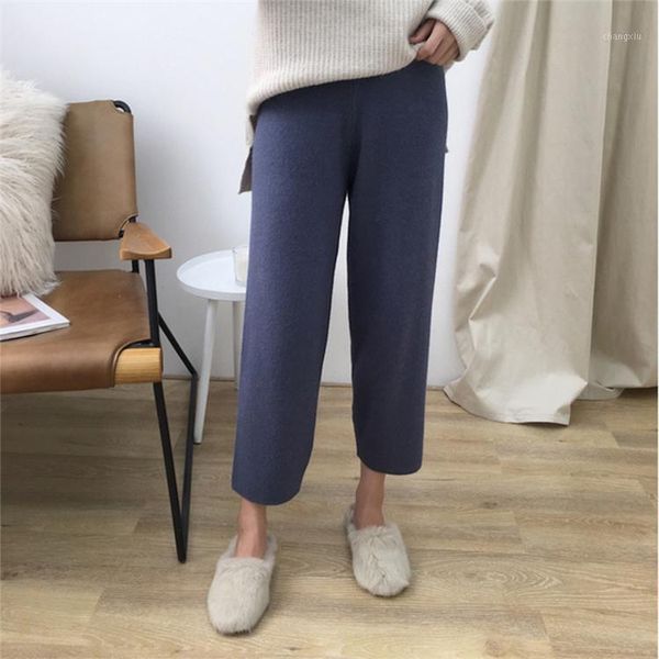 olome new 2019 autumn winter women pants knitting woolen silk high waist elegant pants korean style ankle-length ladies1, Black;white
olome new 2019 autumn winter women pants knitting woolen silk high waist elegant pants korean style ankle-length ladies1, Black;white