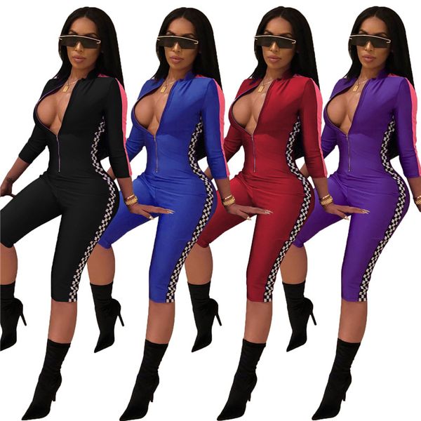 tight jumpsuit elements digital printing contrast color popular v-neck womens jumpsuit fashion, Black;white
tight jumpsuit elements digital printing contrast color popular v-neck womens jumpsuit fashion, Black;white