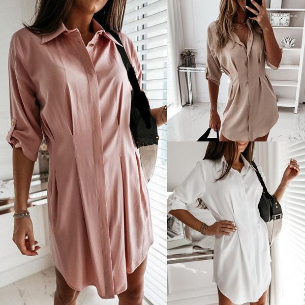 2020 summer women dresses woman solid collar long shirt dress women t shirt dress female high waist vintage casual dresses1, Black;gray
2020 summer women dresses woman solid collar long shirt dress women t shirt dress female high waist vintage casual dresses1, Black;gray