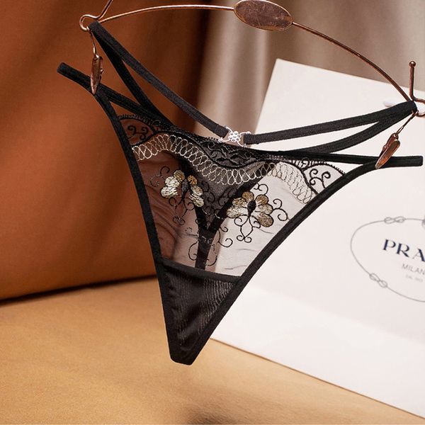 women's underwear gauze embroidery breathable hollow diamond decorated thong cross belt temptation low waist g-string, Black;white
women's underwear gauze embroidery breathable hollow diamond decorated thong cross belt temptation low waist g-string, Black;white