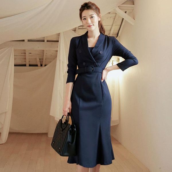french temperament of restoring ancient ways is the workplace to receive show thin waist skirt suits autumn outfit new women's d, Black;gray
french temperament of restoring ancient ways is the workplace to receive show thin waist skirt suits autumn outfit new women's d, Black;gray