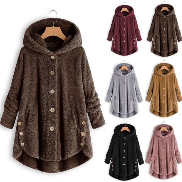 women hoodies sweatshirts hooded fleece casual warm button plush hooded hoodie jacket fashion winter wool jacket outwear coat 201102, Black
women hoodies sweatshirts hooded fleece casual warm button plush hooded hoodie jacket fashion winter wool jacket outwear coat 201102, Black