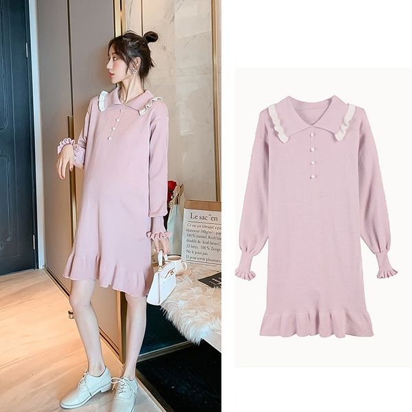 2020 new pregnant women's autumn and winter casual knitting sweater fashion mother foreign style wear fishtail dress, White
2020 new pregnant women's autumn and winter casual knitting sweater fashion mother foreign style wear fishtail dress, White