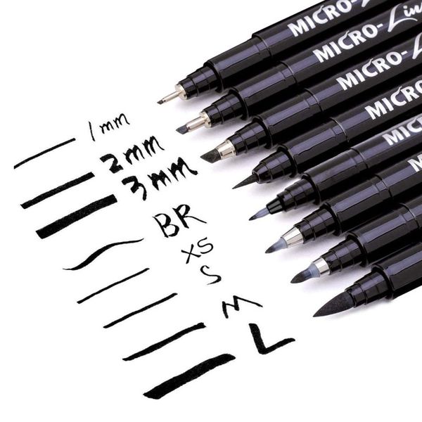 8/10/12/16pcs calligraphy pen neelde drawing line hand lettering pens waterproof pigment sketch marker pen design art supplies
8/10/12/16pcs calligraphy pen neelde drawing line hand lettering pens waterproof pigment sketch marker pen design art supplies