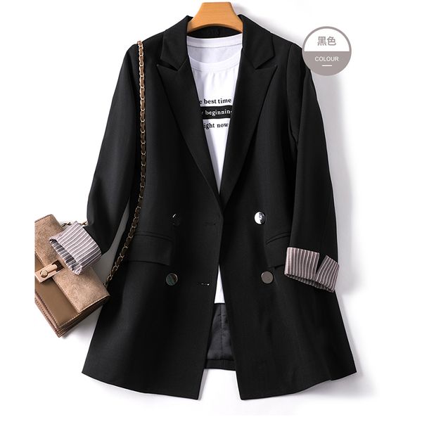 2021 new black blazer female new spring autumn small women jacket business office suit coat overcoat 73tq, White;black
2021 new black blazer female new spring autumn small women jacket business office suit coat overcoat 73tq, White;black
