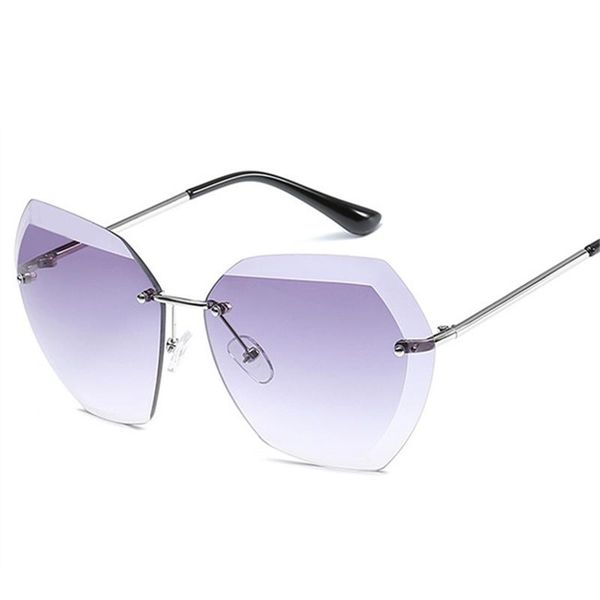 sunglasses rimless cutting lens women shades sun glasses oversize female uv400 oculos feminino vintage lentes de sol, White;black
sunglasses rimless cutting lens women shades sun glasses oversize female uv400 oculos feminino vintage lentes de sol, White;black