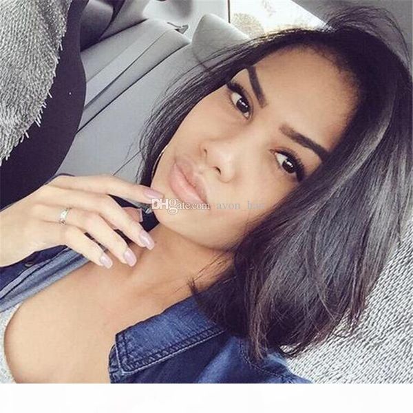 side part brazilian bob style hair wigs for black women straight human hair wigs bob style full lace wig with baby hair, Black;brown
side part brazilian bob style hair wigs for black women straight human hair wigs bob style full lace wig with baby hair, Black;brown