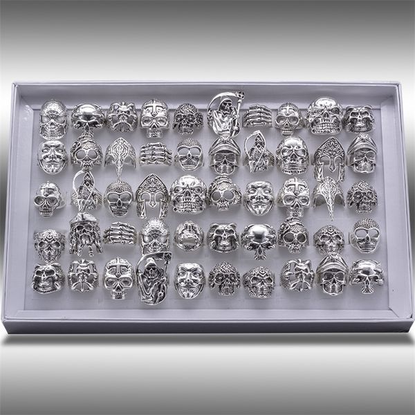 20pcs skull ring punk vintage skeleton rings gold/black mens mixed rings jewelry wholesale lots party gift 201218, Silver
20pcs skull ring punk vintage skeleton rings gold/black mens mixed rings jewelry wholesale lots party gift 201218, Silver