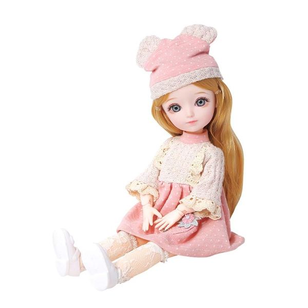 12-дюймовый 23 подвижных соединений bjd кукла 31 см 1/6 макияж одеваются милые коричневые голубые куклы глазного яблока с модным платьем для
12-дюймовый 23 подвижных соединений bjd кукла 31 см 1/6 макияж одеваются милые коричневые голубые куклы глазного яблока с модным платьем для