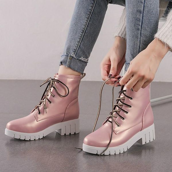 cute punk riding boots pink yellow green autumn cross strap women's shoes 4cm mid heels round toe ankle boots 33-43cn1, Black
cute punk riding boots pink yellow green autumn cross strap women's shoes 4cm mid heels round toe ankle boots 33-43cn1, Black