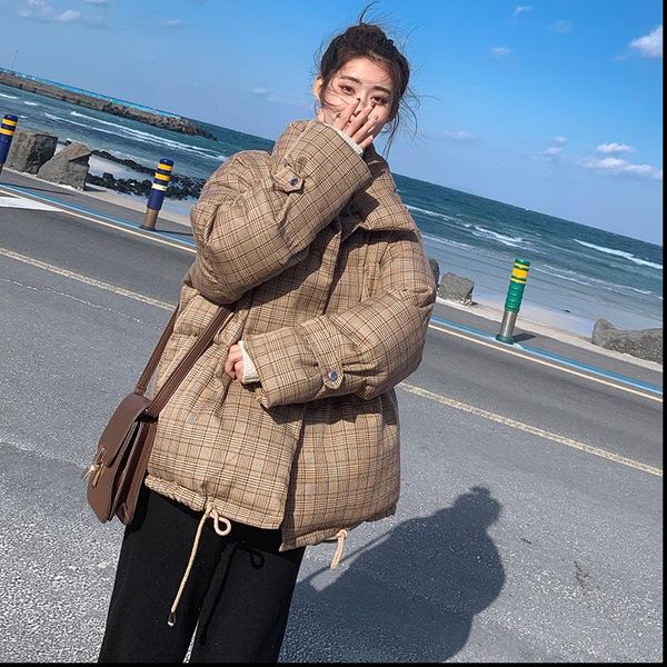 autumn winter 2021 female jacket plaid short parkas coat korean new thick warm loose casual oversized women jacket a12, Black
autumn winter 2021 female jacket plaid short parkas coat korean new thick warm loose casual oversized women jacket a12, Black