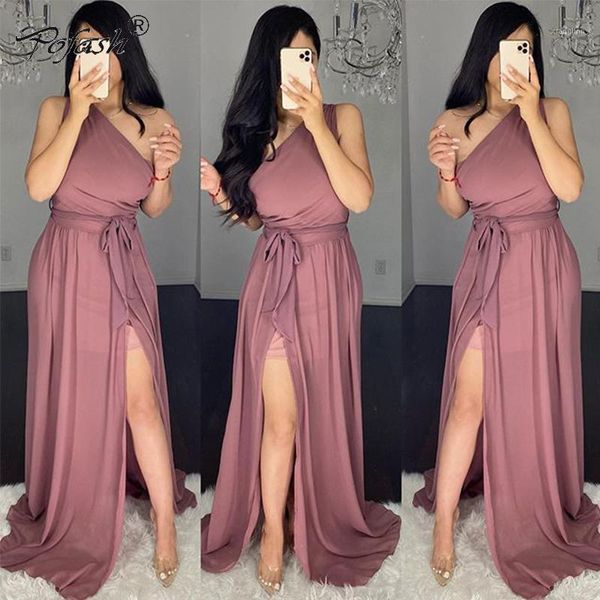 pofash ruched bandage dress women summer maxi long dresses sleeveless one shoulder bow tie solid split party bodycon dress1, Black;gray
pofash ruched bandage dress women summer maxi long dresses sleeveless one shoulder bow tie solid split party bodycon dress1, Black;gray