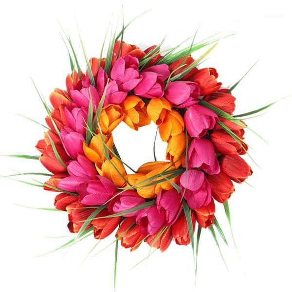 decorative flowers & wreaths simulation tulip wreath home decoration door hanging wall hanging1
decorative flowers & wreaths simulation tulip wreath home decoration door hanging wall hanging1