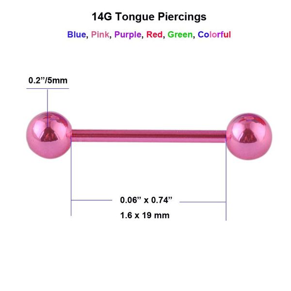 2017 new year 1 pc surgical steel tongue piercing 1.6195mm tongue ring bars tragus cartilage earring body jewelrys h wmtosg bdesybag, Black
2017 new year 1 pc surgical steel tongue piercing 1.6195mm tongue ring bars tragus cartilage earring body jewelrys h wmtosg bdesybag, Black