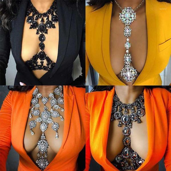 dvacaman luxury crystal diy body chain necklace women spring handmade long pendant choker body jewelry beach chain1, Silver
dvacaman luxury crystal diy body chain necklace women spring handmade long pendant choker body jewelry beach chain1, Silver