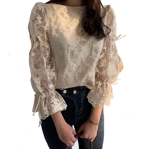 dingaozlz spring autumn new girl chiffon shirt fashion embroidered lace elegant flare sleeve casual women blouse blusa 201202, White
dingaozlz spring autumn new girl chiffon shirt fashion embroidered lace elegant flare sleeve casual women blouse blusa 201202, White
