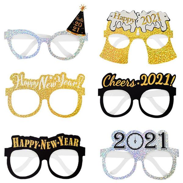 party decoration 6pcs happy year glitter paper glasses 2021 eve festival po props navidad christmas decorations
party decoration 6pcs happy year glitter paper glasses 2021 eve festival po props navidad christmas decorations