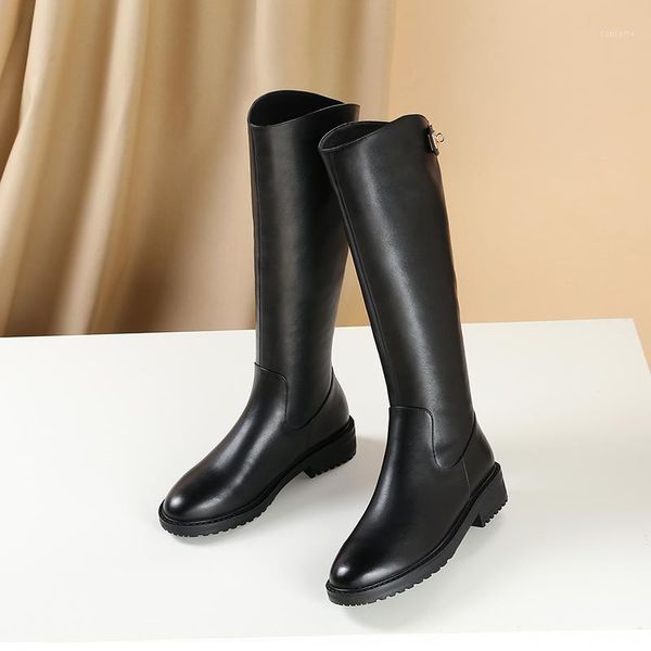 new genuine leather women knee high boots transport style winter boots women fashion soft long tube1, Black
new genuine leather women knee high boots transport style winter boots women fashion soft long tube1, Black