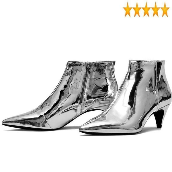 boots size golden stylish zippers ladies ankle for womens pointy toe shiny patent leather stilettos thick heels shoes silve1, Black
boots size golden stylish zippers ladies ankle for womens pointy toe shiny patent leather stilettos thick heels shoes silve1, Black