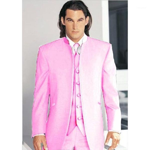 2020 handsome pink groom men suit tuxedos blazer costume homme groomsmen mens prom cothing business suits (jacket+pants+vest)1, White;black
2020 handsome pink groom men suit tuxedos blazer costume homme groomsmen mens prom cothing business suits (jacket+pants+vest)1, White;black