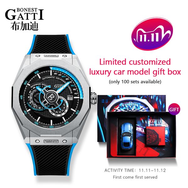 automatic mechanical watch men brand gatti luxury leather mens wristwatches waterproof sports blue watches relogio masculino 201113, Slivery;brown
automatic mechanical watch men brand gatti luxury leather mens wristwatches waterproof sports blue watches relogio masculino 201113, Slivery;brown