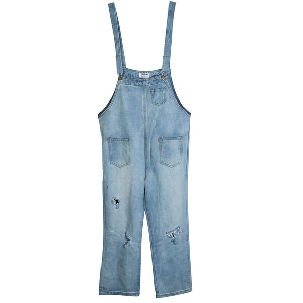 summer fashion men's big hole denim suspender pants suspender pants jumpsuit loose couple korean beggar pants suspender, Blue
summer fashion men's big hole denim suspender pants suspender pants jumpsuit loose couple korean beggar pants suspender, Blue