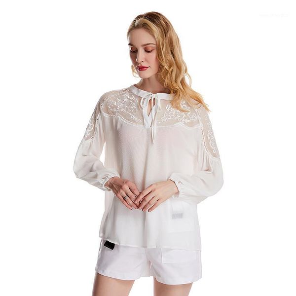 women's blouses & shirts ladies v-neck shirt ruched blouse loose casual streetwear for female women lace mesh patchwork long sleeve shi, White
women's blouses & shirts ladies v-neck shirt ruched blouse loose casual streetwear for female women lace mesh patchwork long sleeve shi, White