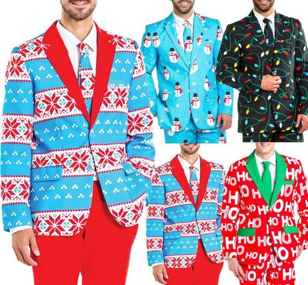 2020 christmas men's slim fit stylish funny party two button blazer coat suit jacket1, White;black
2020 christmas men's slim fit stylish funny party two button blazer coat suit jacket1, White;black
