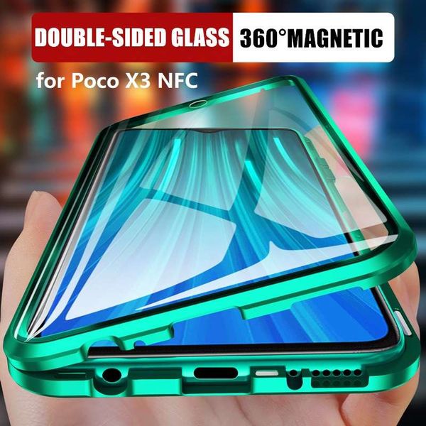 360 metal magnetic phone case poco nfc clear hard tempered glass full sealed shockproof cover caso for pocophone x3 shell
360 metal magnetic phone case poco nfc clear hard tempered glass full sealed shockproof cover caso for pocophone x3 shell