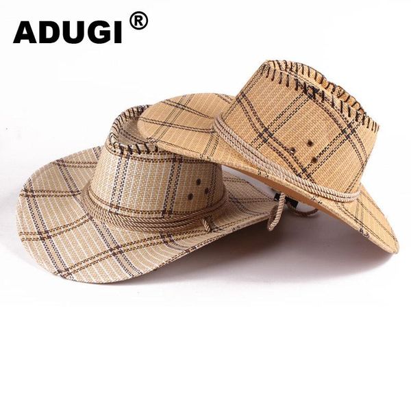 cloches adugi spring and summer men women western cowboy hat straw big outdoor sun riding cool, Blue;gray
cloches adugi spring and summer men women western cowboy hat straw big outdoor sun riding cool, Blue;gray