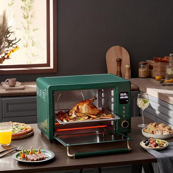 Electric Oven Home Multi-functional Fully Automatic 35 Liter Baking Cake Retro Oven Large Capacity Baking Machine
Electric Oven Home Multi-functional Fully Automatic 35 Liter Baking Cake Retro Oven Large Capacity Baking Machine
