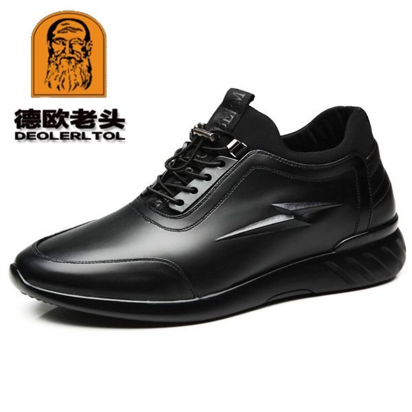 2019 men's cow leather shoes fashion british casual height increasing shoes anti slip new autumn man genuine leather shoes t200610, Black
2019 men's cow leather shoes fashion british casual height increasing shoes anti slip new autumn man genuine leather shoes t200610, Black