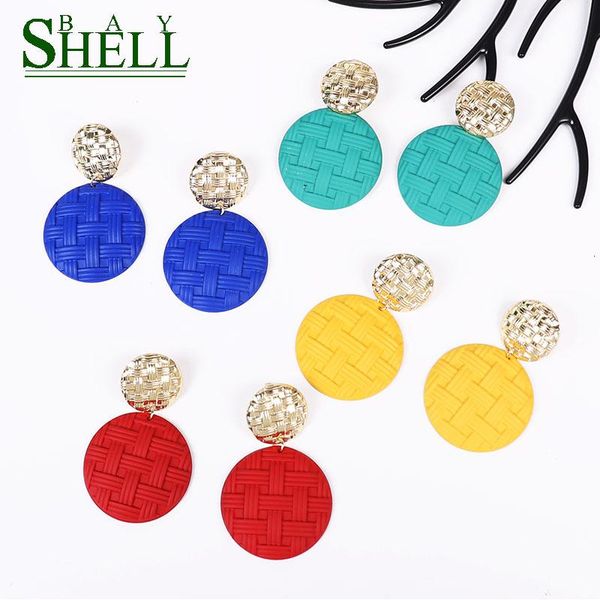 shell bay 2020 new metal earrings gold round drop earrings for women girl fashion geometric red green korean jewelry, Silver
shell bay 2020 new metal earrings gold round drop earrings for women girl fashion geometric red green korean jewelry, Silver